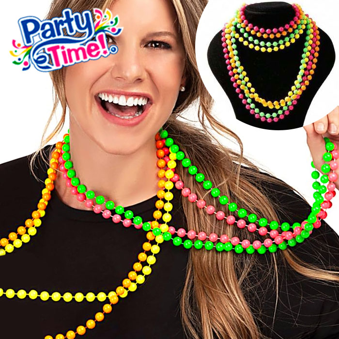 COLLARES DE CUENTAS NEON