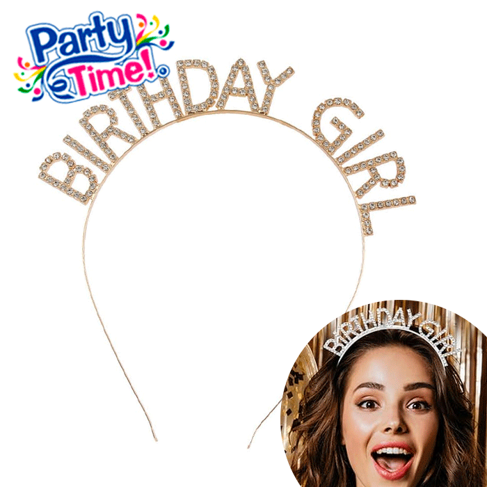 vincha diadema feliz cumpleaños birthday girl