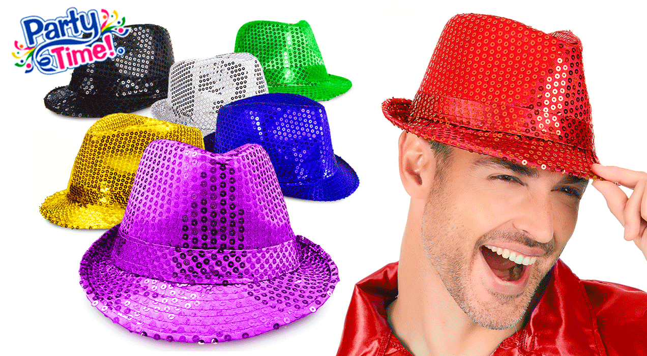 Fedora lentejuelas