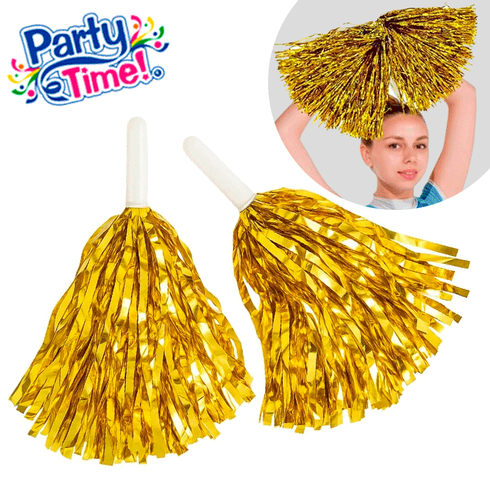 pompon barra cheerleader olimpiads dorado