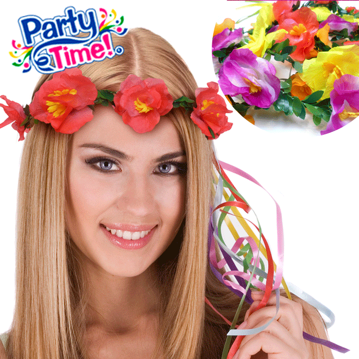 vincha corona de flores en oferta